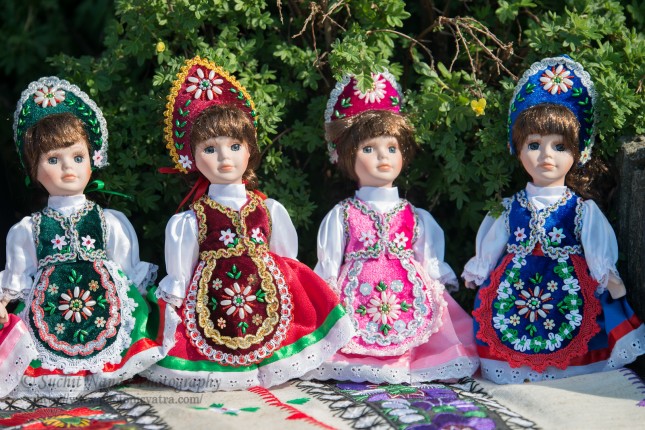 Hungarian dolls sold at Citadella, Hapsburg Fortress, Budapest, Hungary.